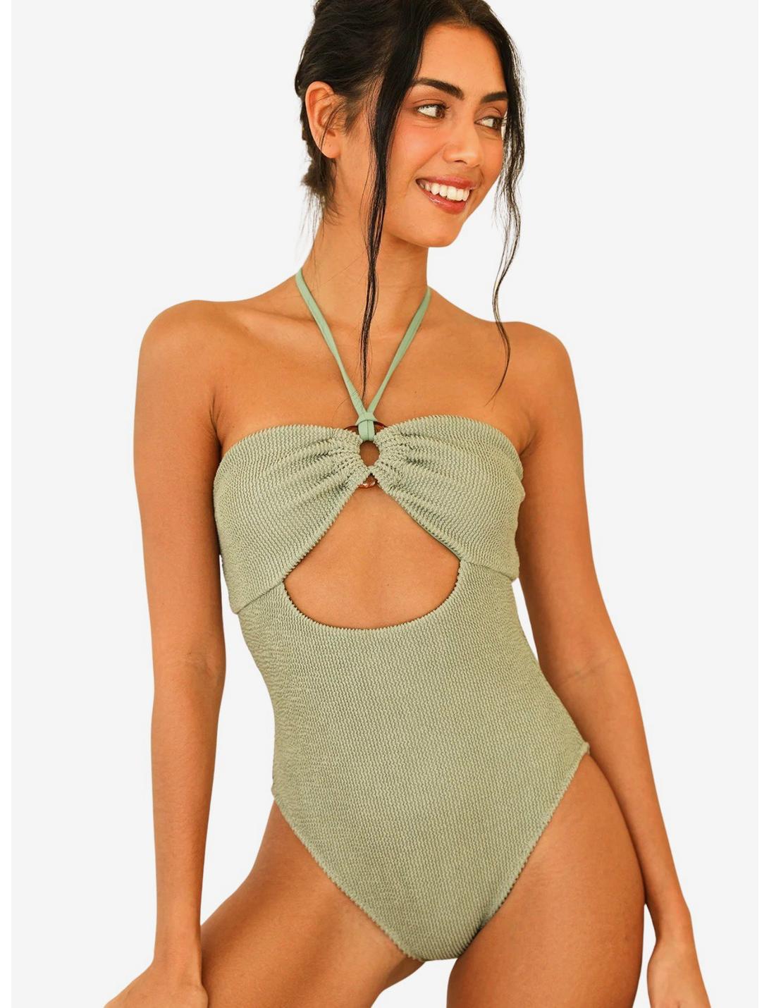 Dippin' Daisy's Wave Rider Swim One Piece Retreat Olive, OLIVE  SAGE, hi-res