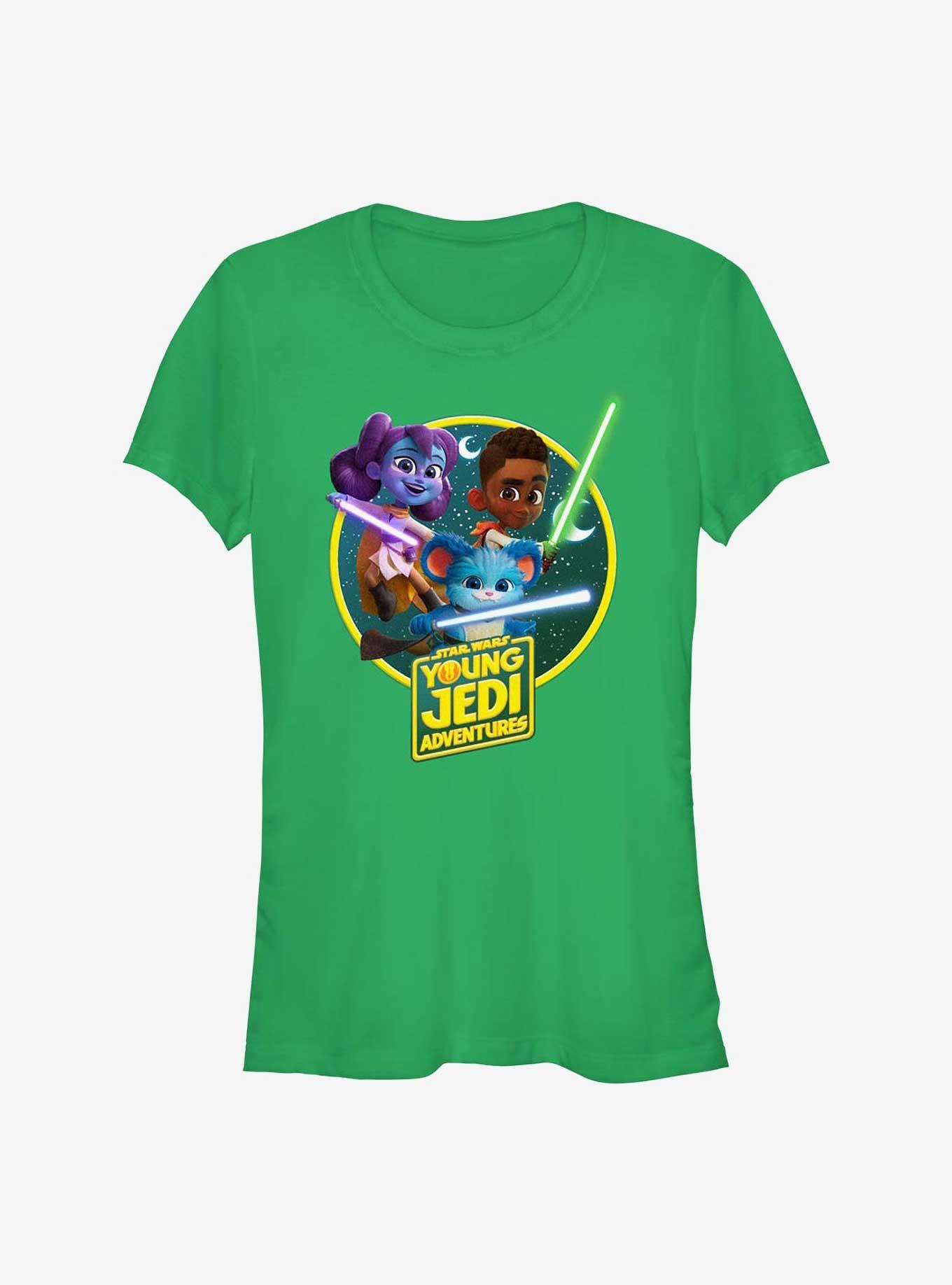 Star Wars: Young Jedi Adventures Jedi Initiates Lys Solay Kai Brightstar and Nubs Girls T-Shirt, , hi-res