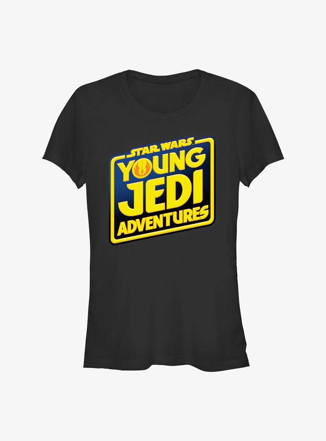 Star Wars: Young Jedi Adventures Logo Girls T-Shirt, BLACK, hi-res