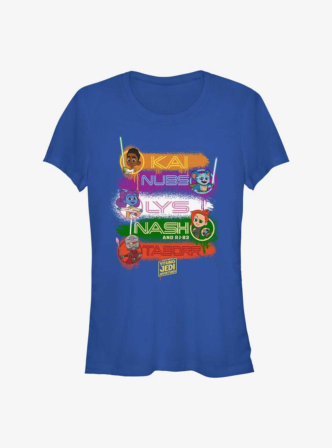 Star Wars: Young Jedi Adventures Names Stack Girls T-Shirt, , hi-res