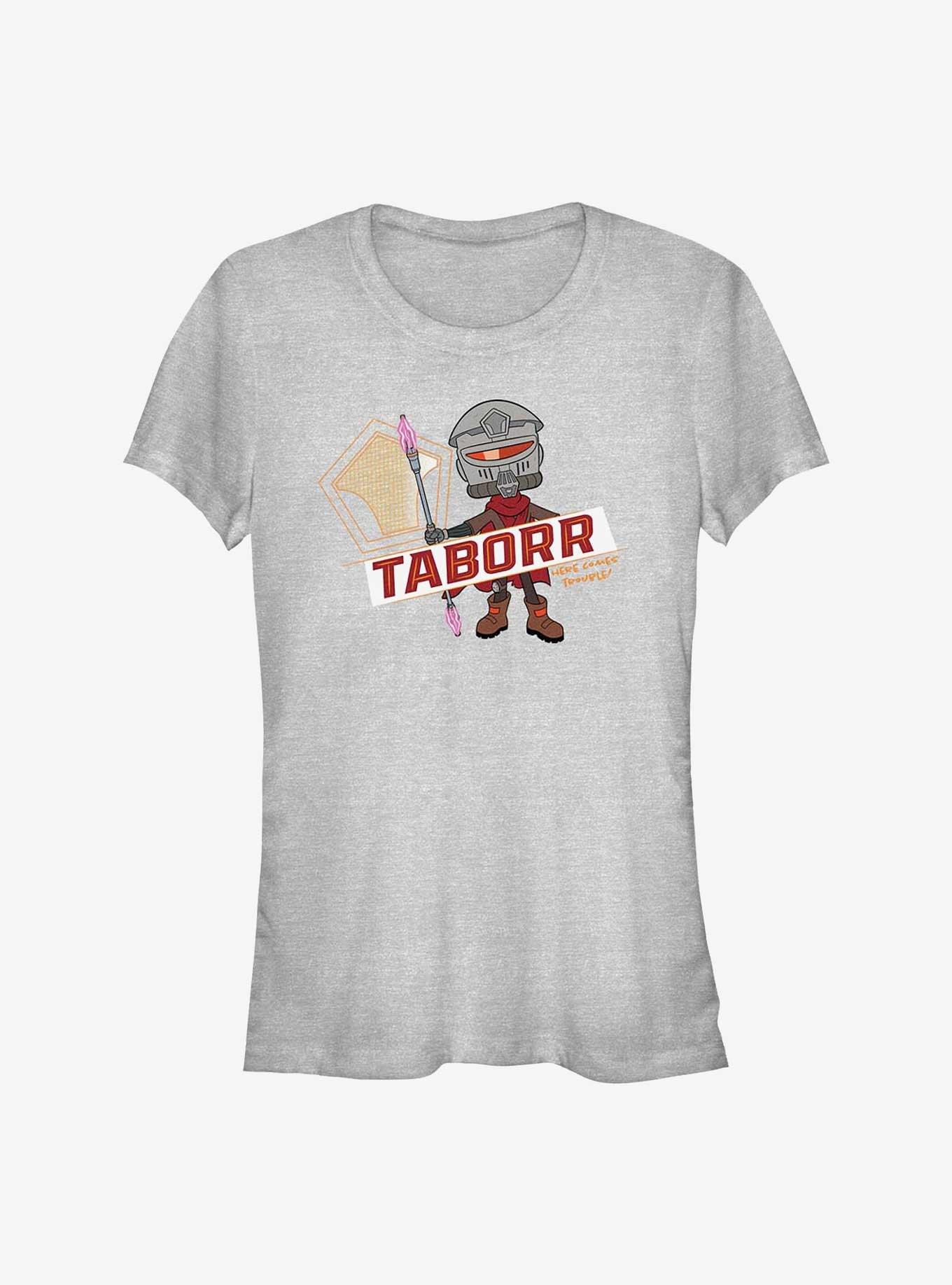 Star Wars: Young Jedi Adventures Taborr Here Comes Trouble Girls T-Shirt, ATH HTR, hi-res