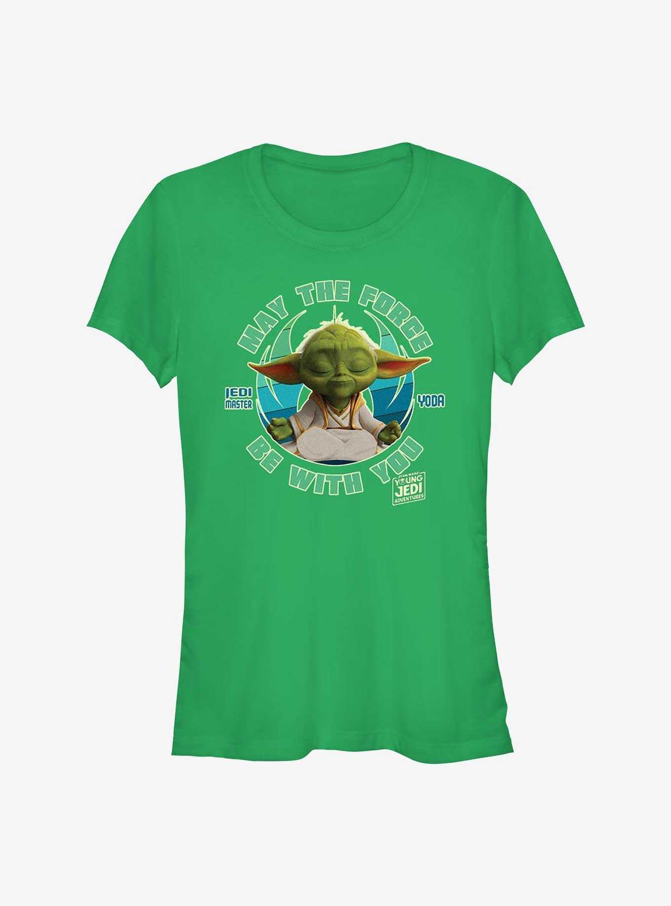 Star Wars: Young Jedi Adventures Master Yoda May The Force Be With You Girls T-Shirt, , hi-res