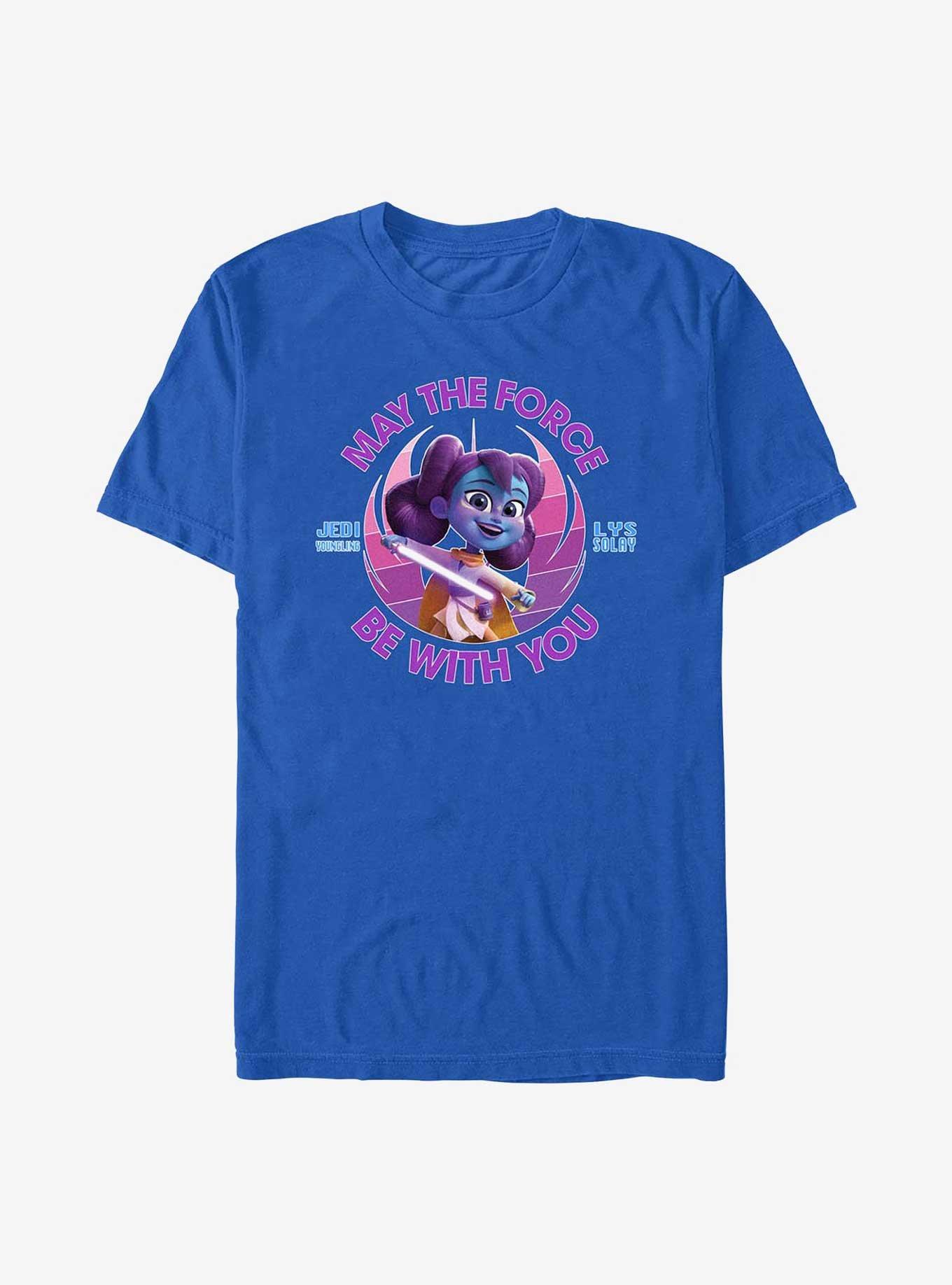 Star Wars: Young Jedi Adventures Lys Solay May The Force Be With You T-Shirt, ROYAL, hi-res