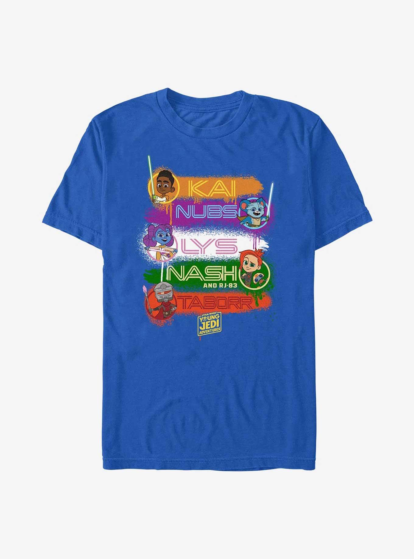 Star Wars: Young Jedi Adventures Names Stack T-Shirt, , hi-res