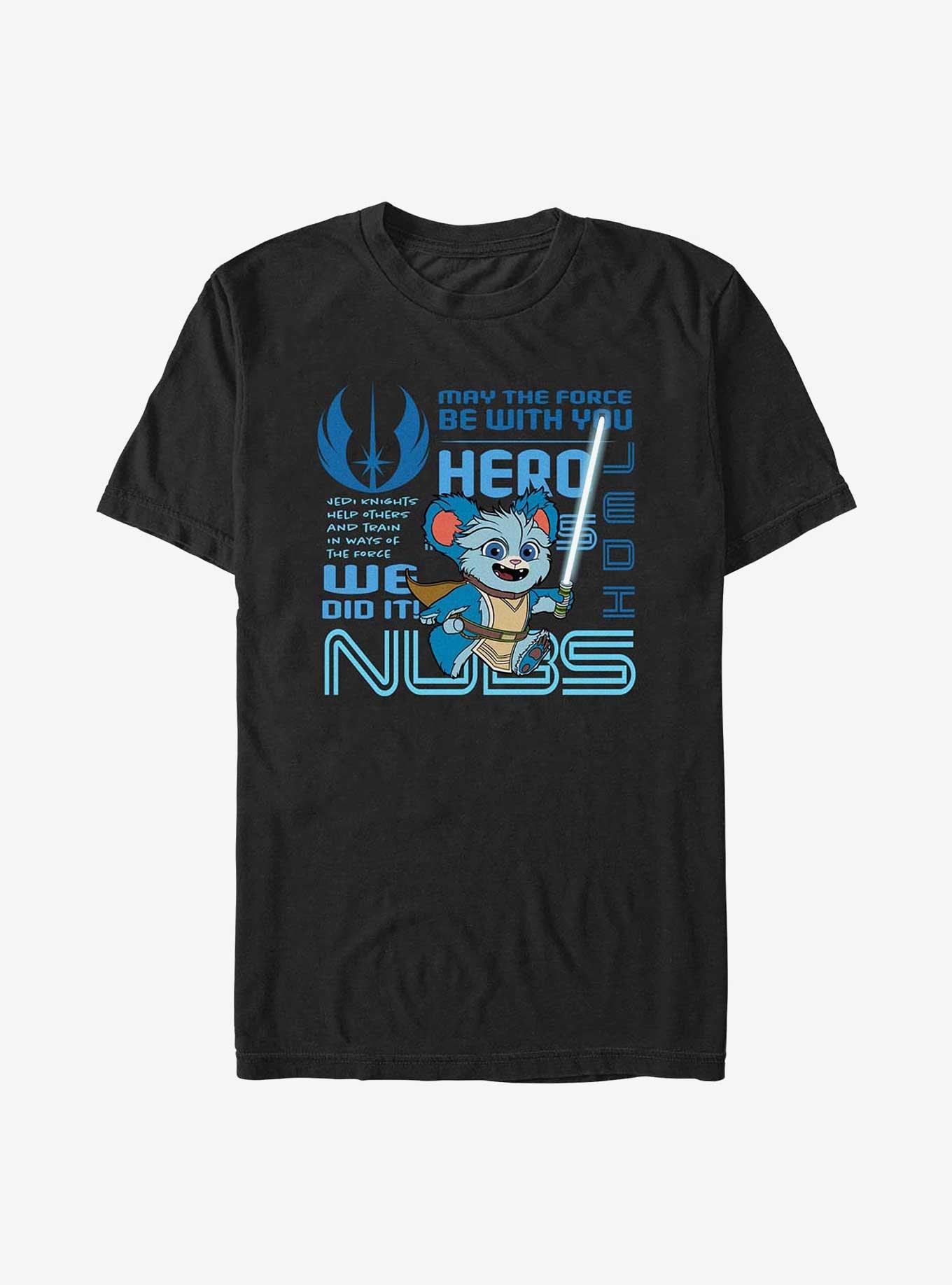Star Wars: Young Jedi Adventures Nubs Phrases Badge T-Shirt, , hi-res