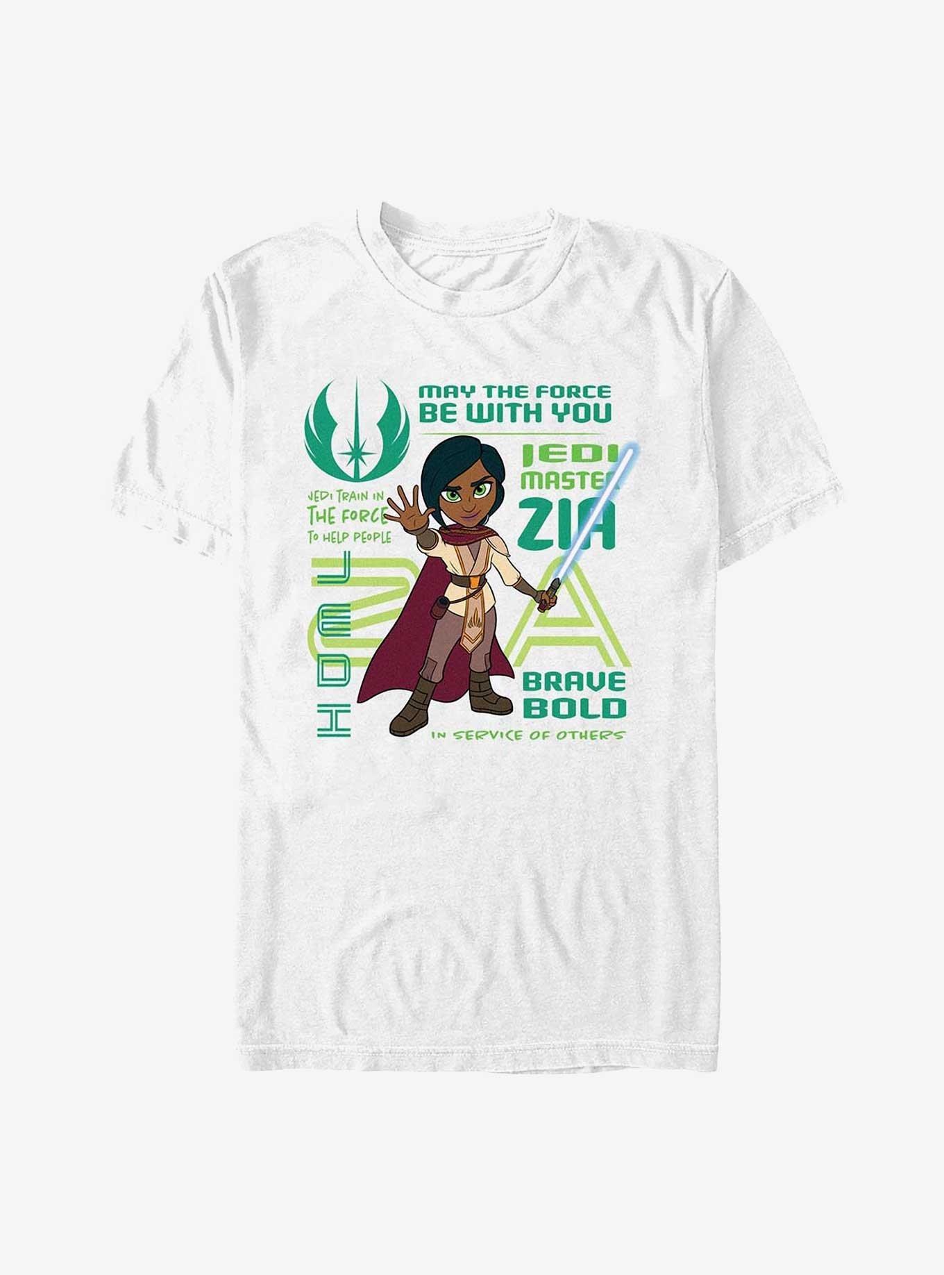 Star Wars: Young Jedi Adventures Zia Phrases Badge T-Shirt, , hi-res