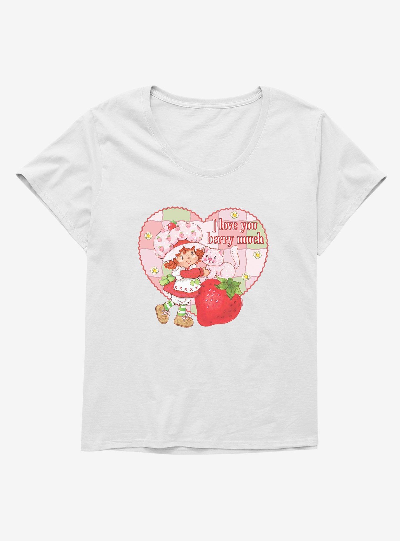 Strawberry Shortcake & Custard I Love You Berry Much Girls T-Shirt Plus