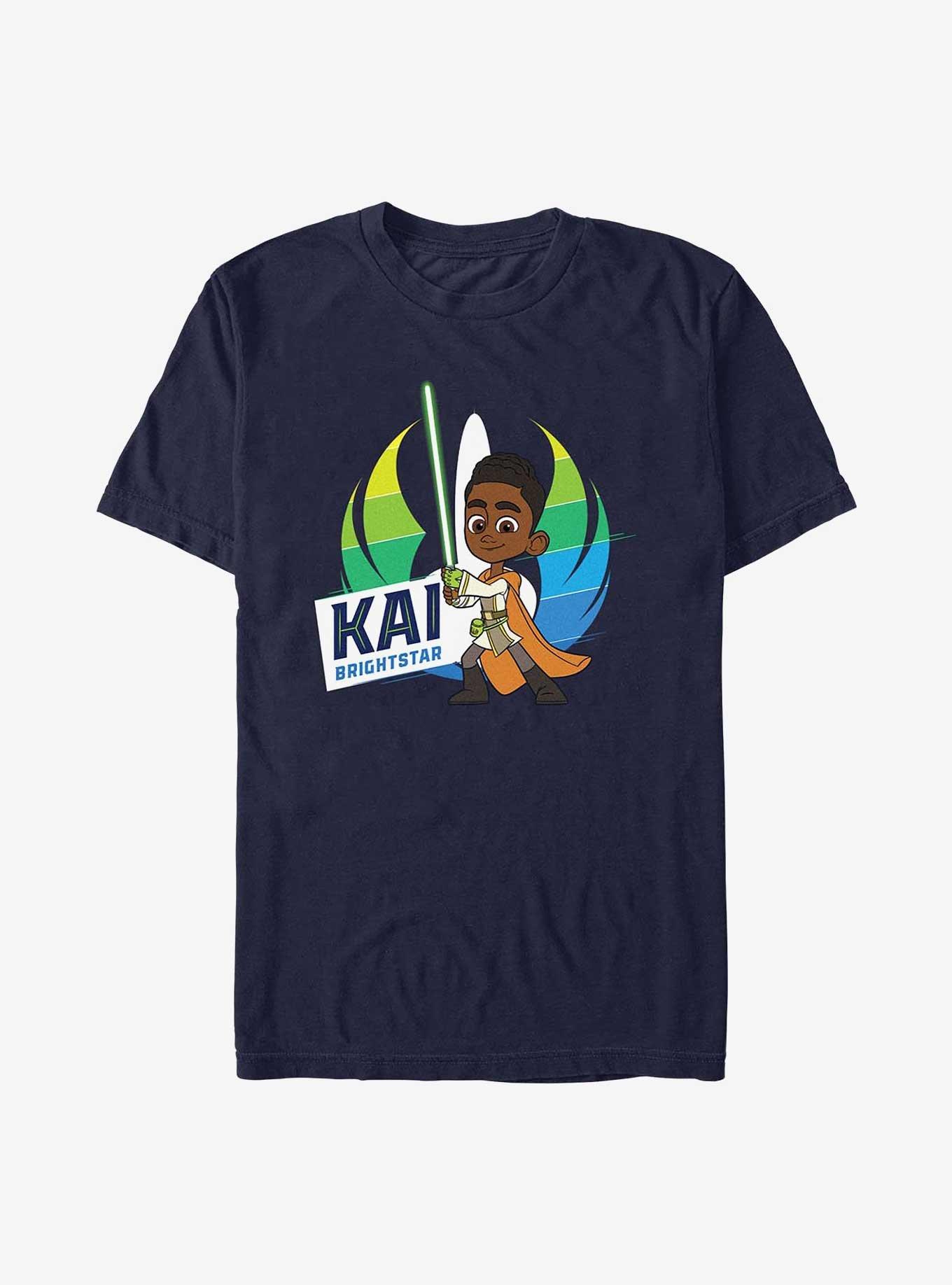 Star Wars: Young Jedi Adventures Kai Brightstar T-Shirt, NAVY, hi-res view 1