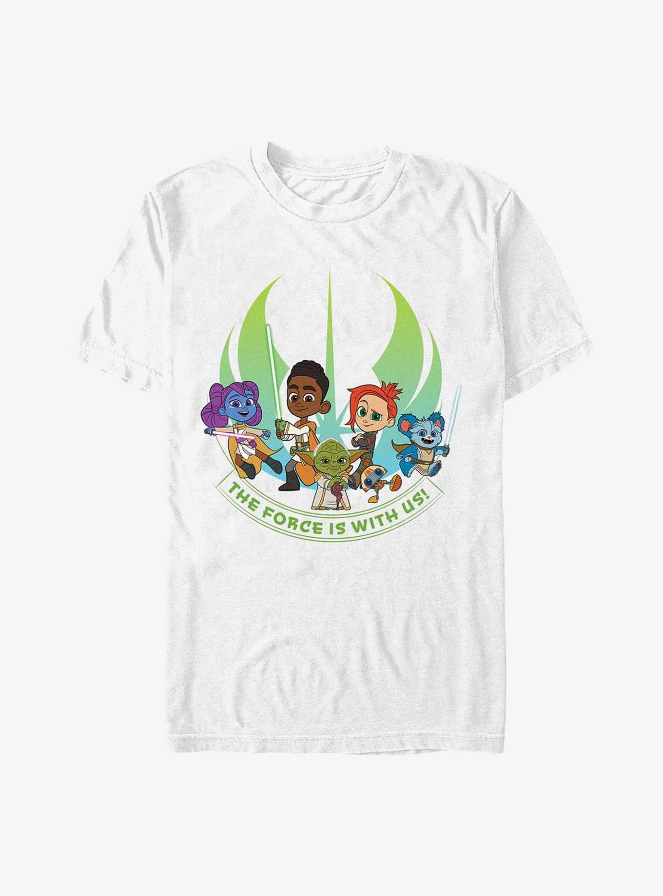Star Wars: Young Jedi Adventures The Force Is With Us T-Shirt, WHITE, hi-res
