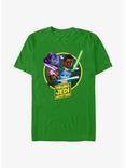Star Wars: Young Jedi Adventures Jedi Initiates Lys Solay Kai Brightstar and Nubs T-Shirt, KELLY, hi-res