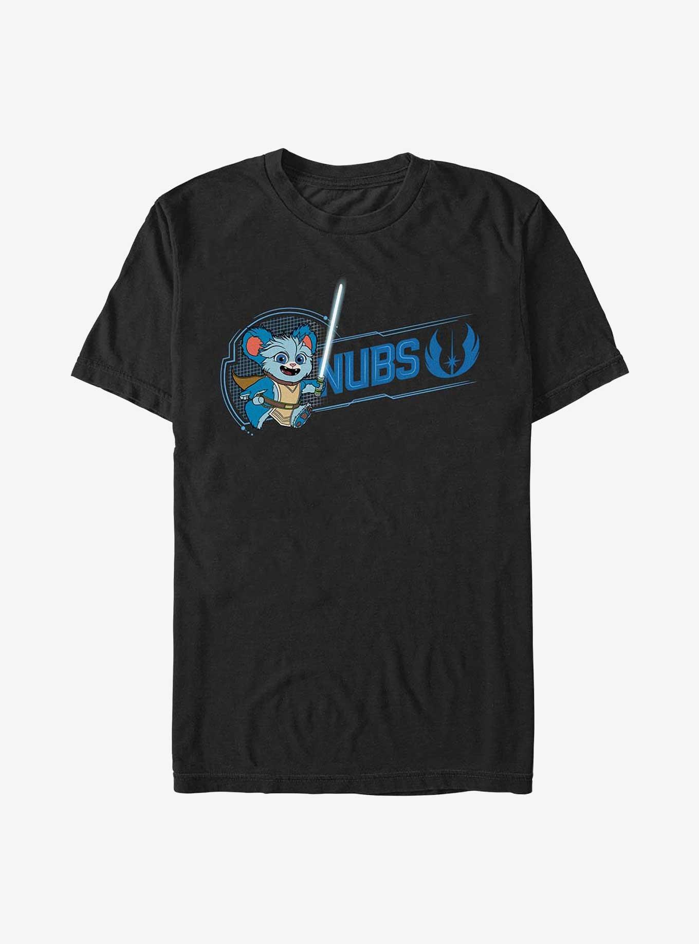 Star Wars: Young Jedi Adventures Nubs Badge T-Shirt, BLACK, hi-res