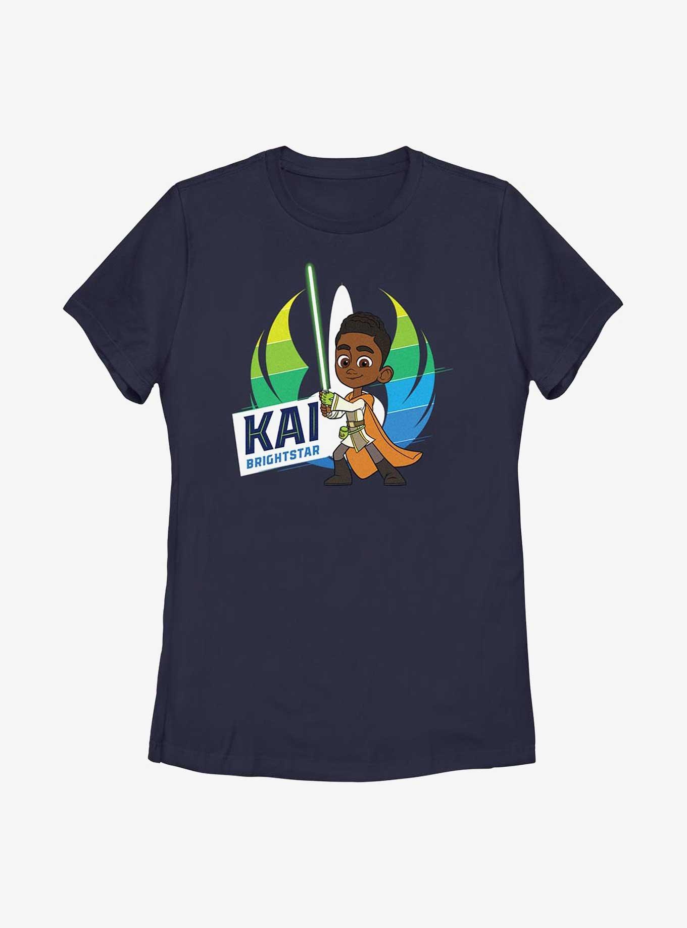 Star Wars: Young Jedi Adventures Kai Brightstar Womens T-Shirt, NAVY, hi-res