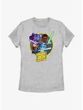 Star Wars: Young Jedi Adventures Jedi Initiates Lys Solay Kai Brightstar and Nubs Womens T-Shirt, ATH HTR, hi-res