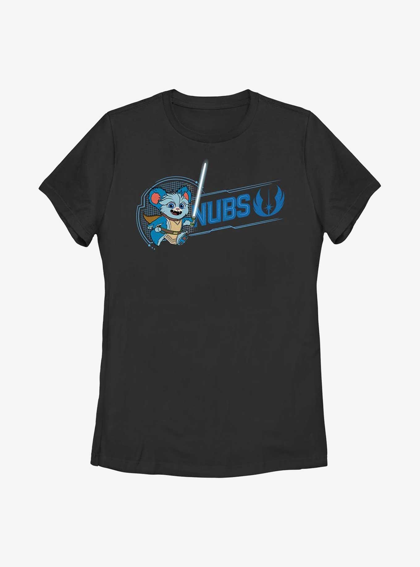 Star Wars: Young Jedi Adventures Nubs Badge Womens T-Shirt, BLACK, hi-res