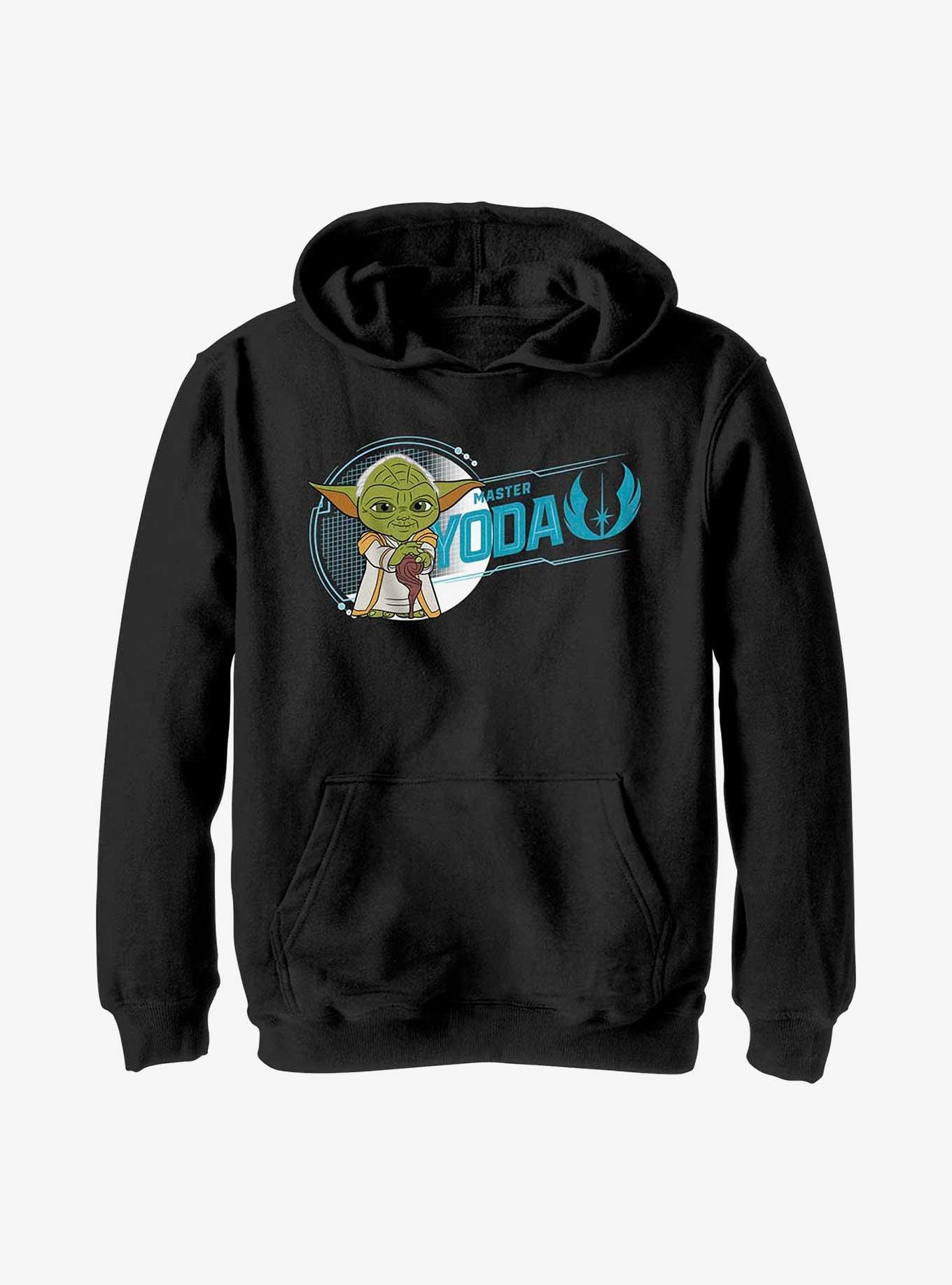 Star Wars: Young Jedi Adventures Master Yoda Youth Hoodie, BLACK, hi-res