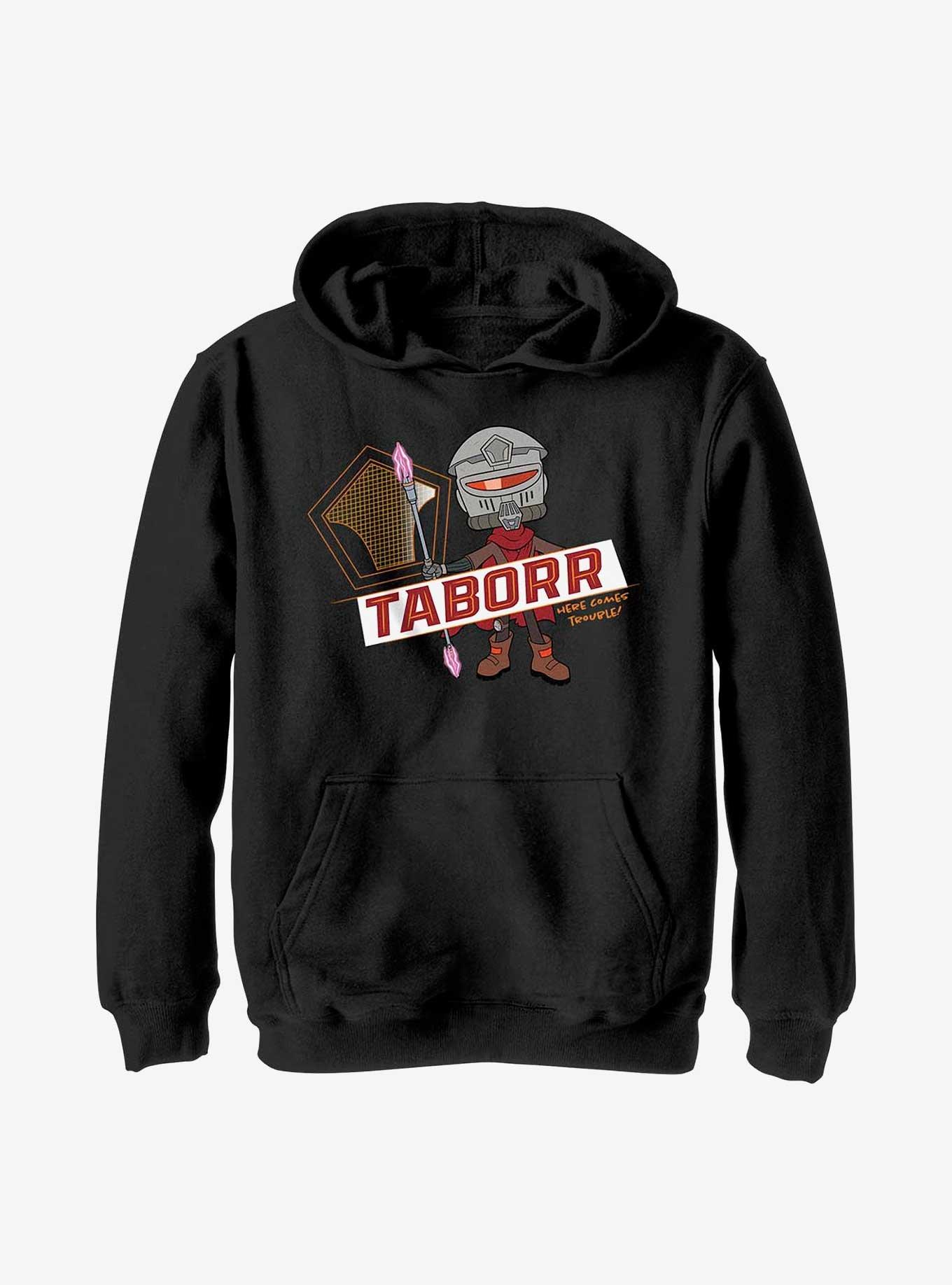 Star Wars: Young Jedi Adventures Taborr Here Comes Trouble Youth Hoodie, BLACK, hi-res