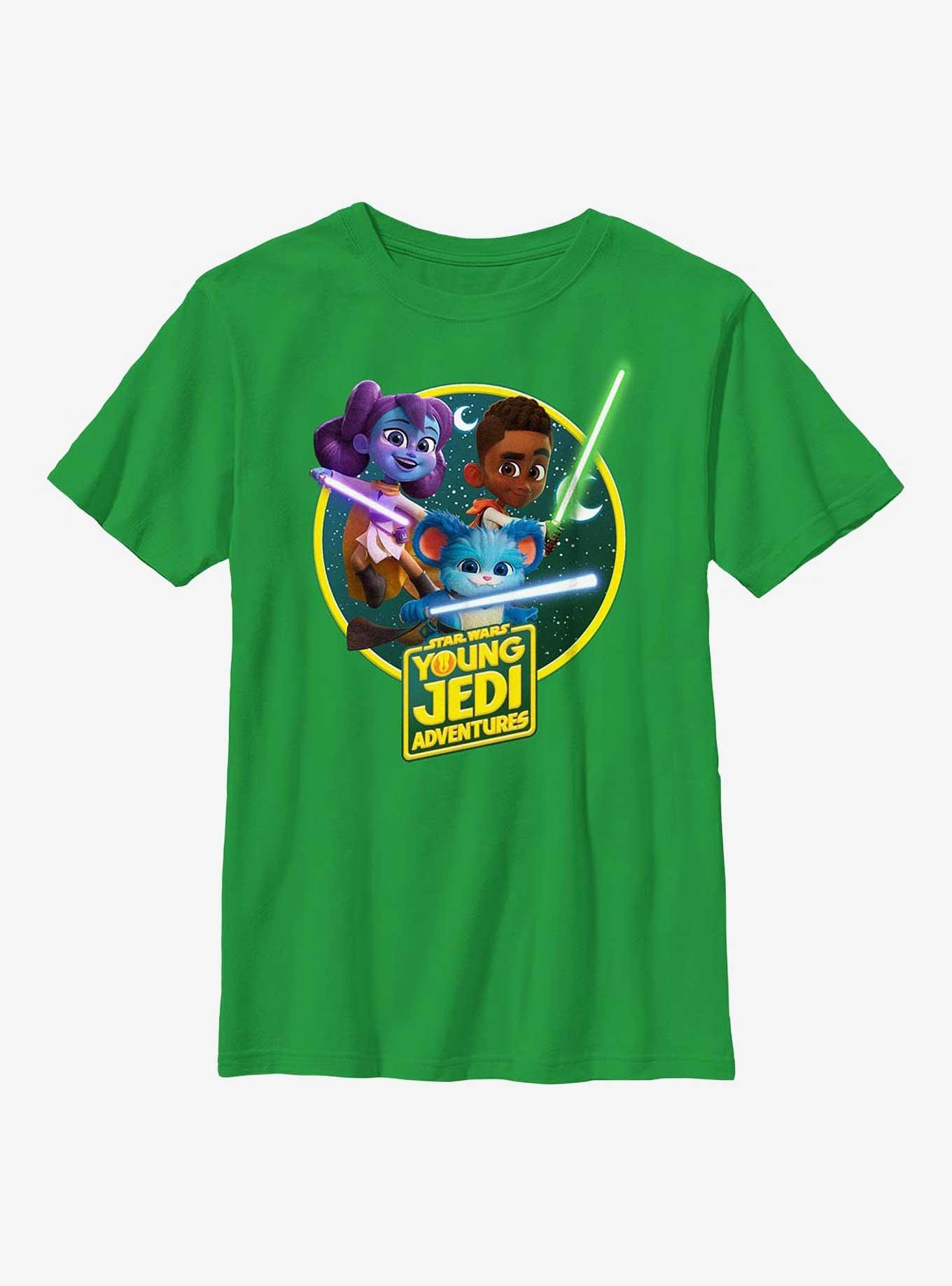 Star Wars: Young Jedi Adventures Jedi Initiates Lys Solay Kai Brightstar and Nubs Youth T-Shirt, , hi-res