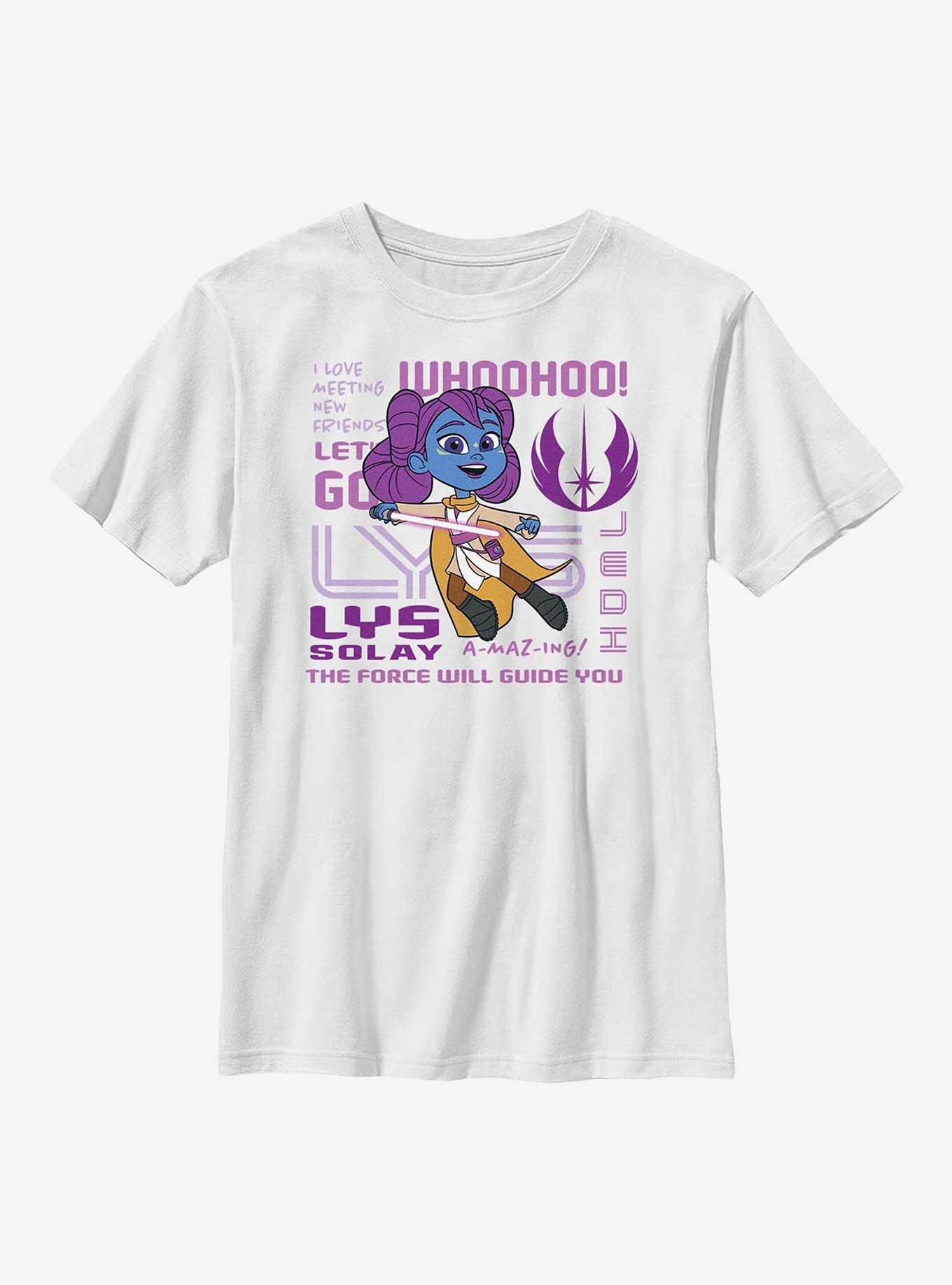 Star Wars: Young Jedi Adventures Lyz Solay Phrases Youth T-Shirt, , hi-res