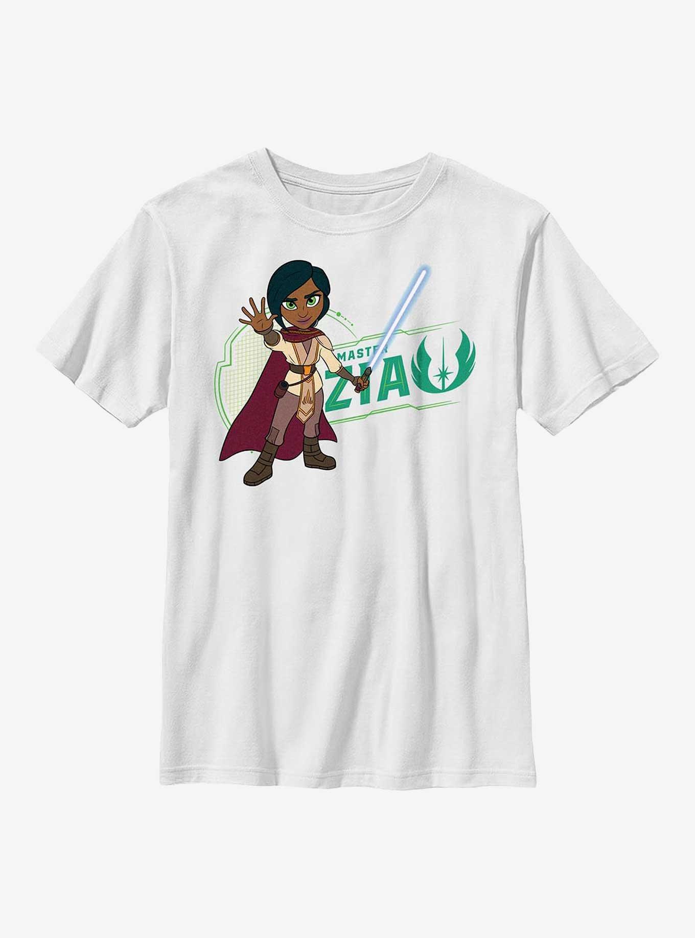 Star Wars: Young Jedi Adventures Master Zia Badge Youth T-Shirt, , hi-res