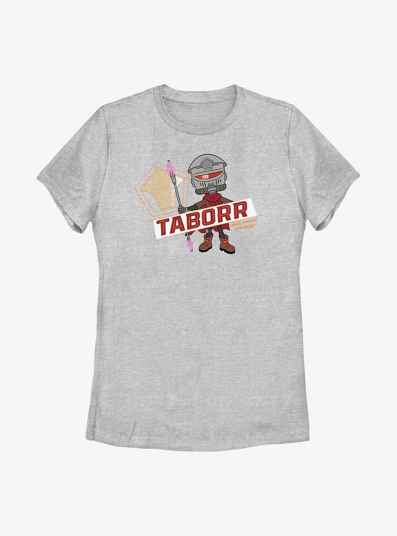 Star Wars: Young Jedi Adventures Taborr Here Comes Trouble Womens T-Shirt, ATH HTR, hi-res