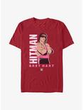 WWE Bret The Hitman Hart T-Shirt, CARDINAL, hi-res