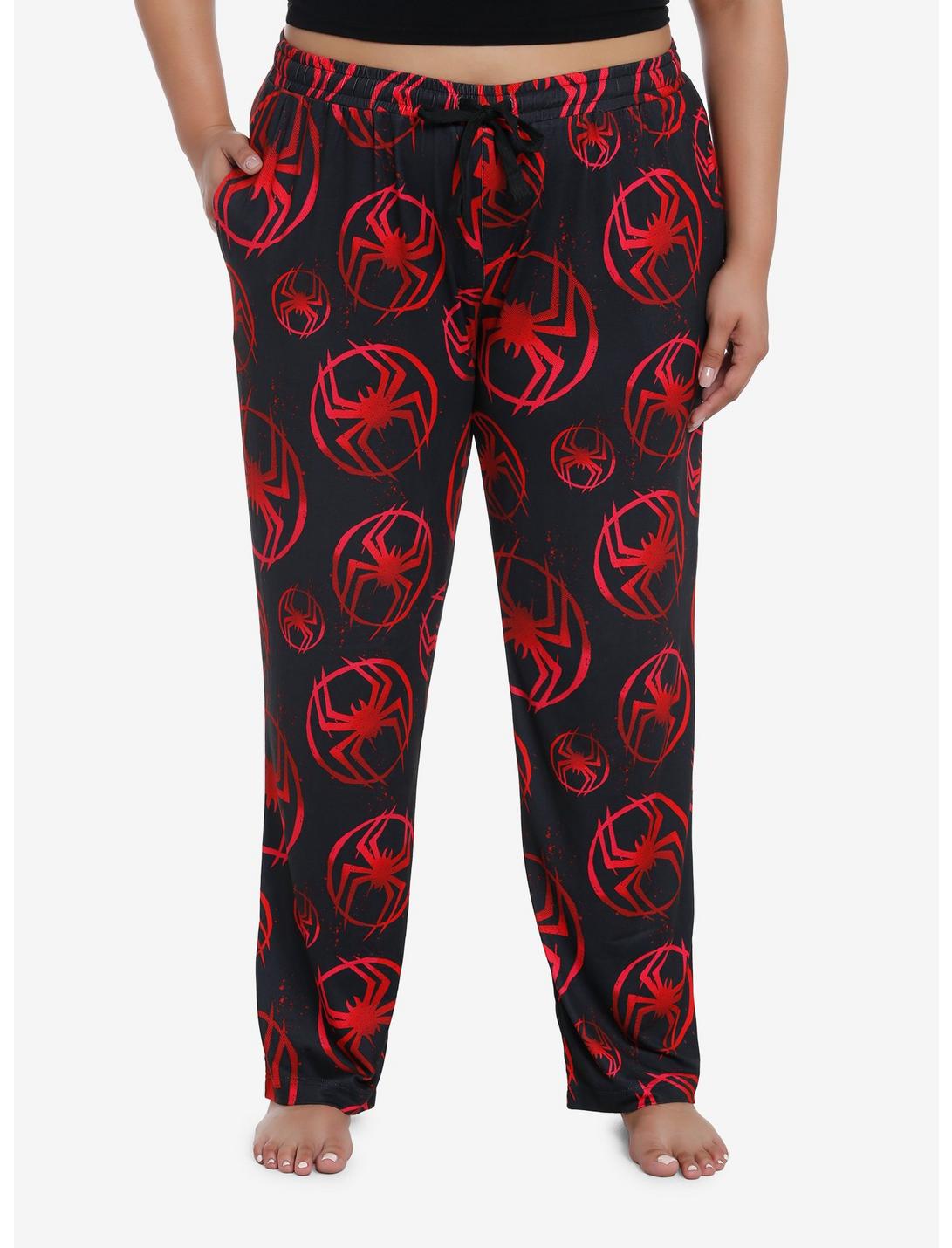 Marvel Spider-Man Miles Morales Logo Pajama Pants Plus Size, MULTI, hi-res