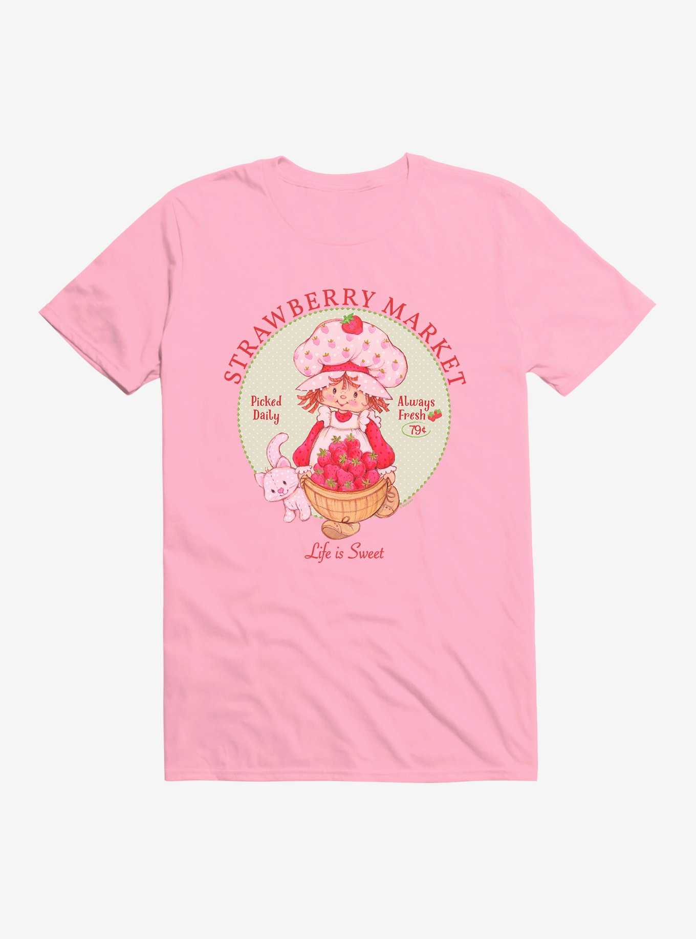 Strawberry Shortcake & Custard Strawberry Market T-Shirt, , hi-res