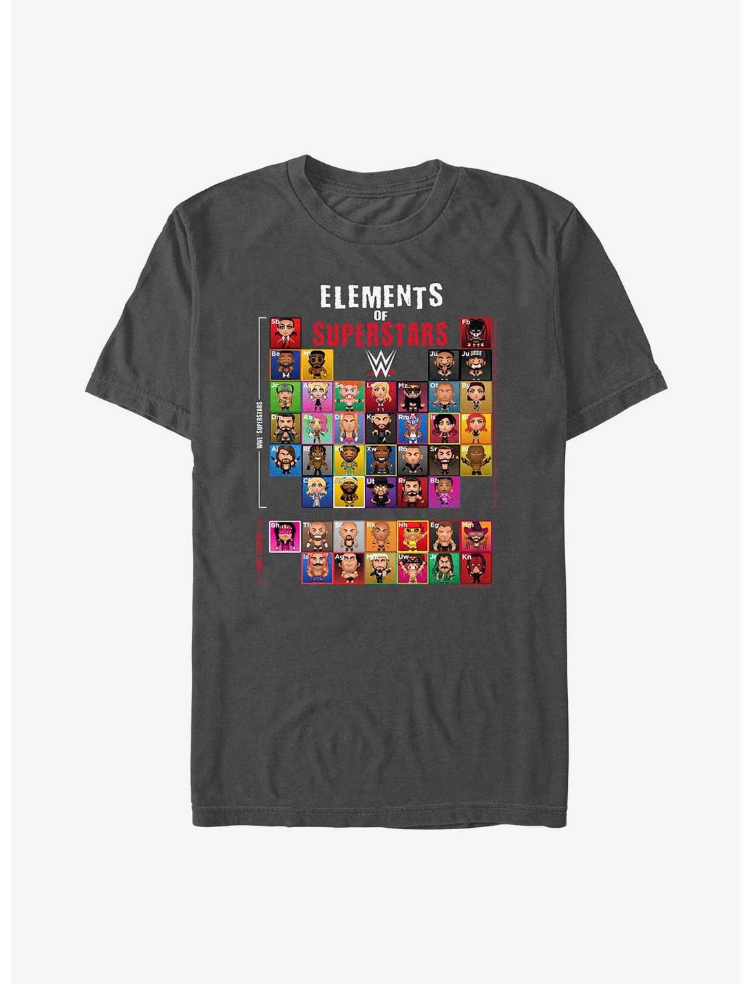 WWE Elements Of Superstars T-Shirt, CHARCOAL, hi-res