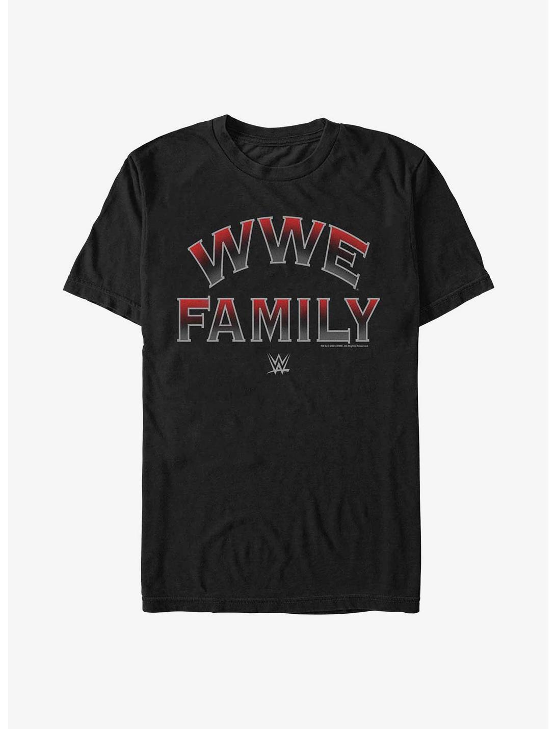 WWE Family Ombre Logo T-Shirt, BLACK, hi-res
