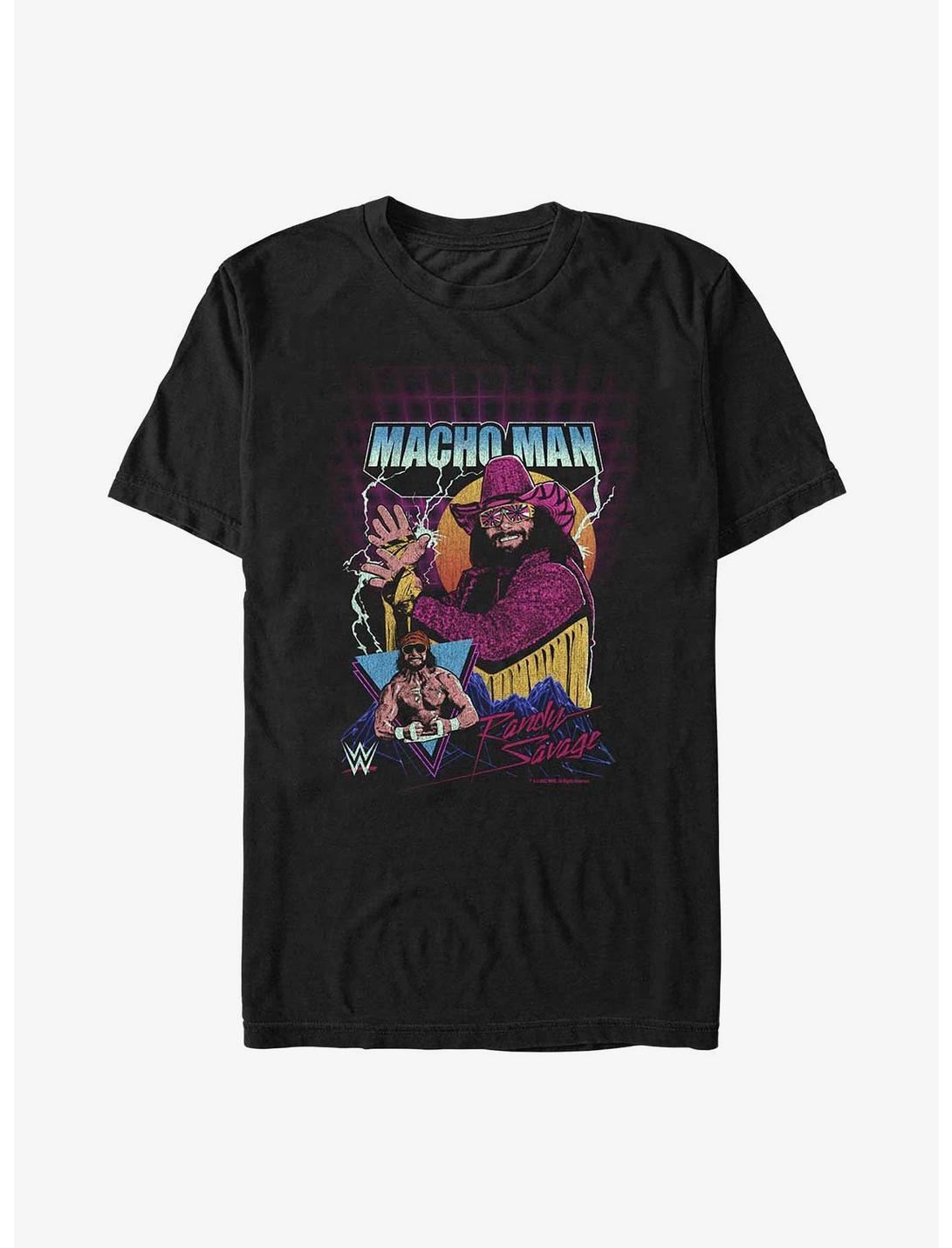 WWE Macho Man Randy Savage Retro T-Shirt, BLACK, hi-res