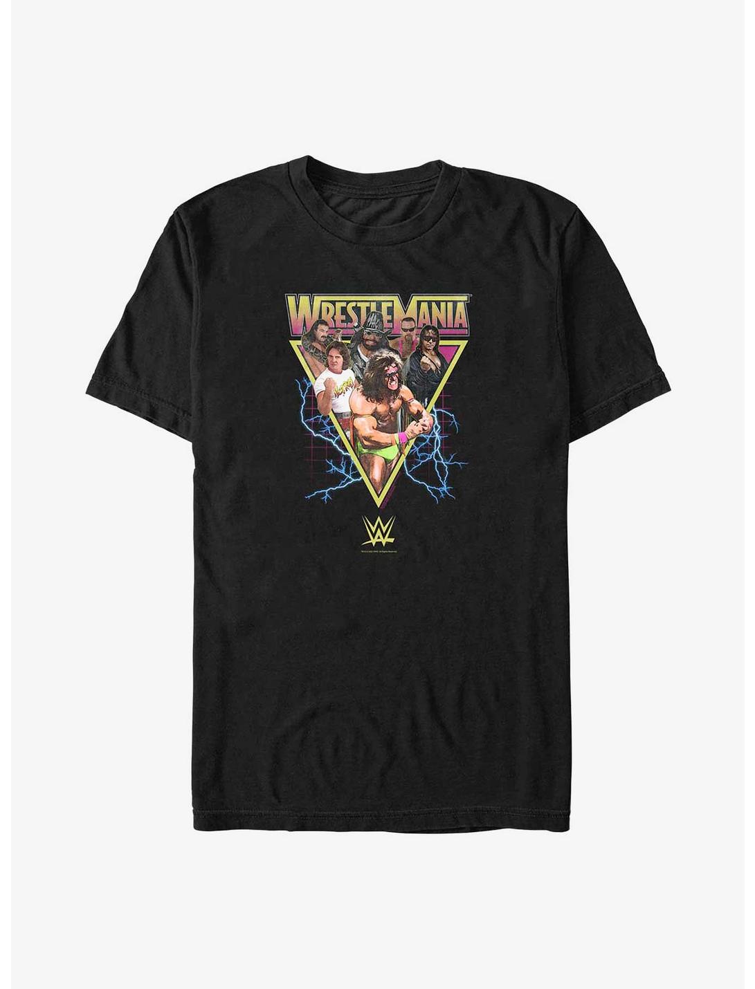 WWE Vintage WrestleMania T-Shirt, BLACK, hi-res