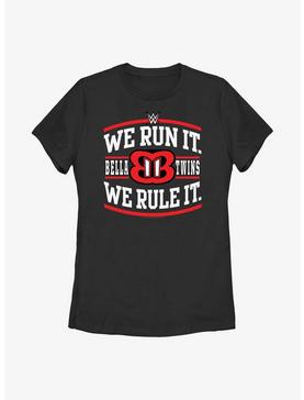 WWE The Bella Twins We Run It We Rule It Logo Womens T-Shirt, , hi-res