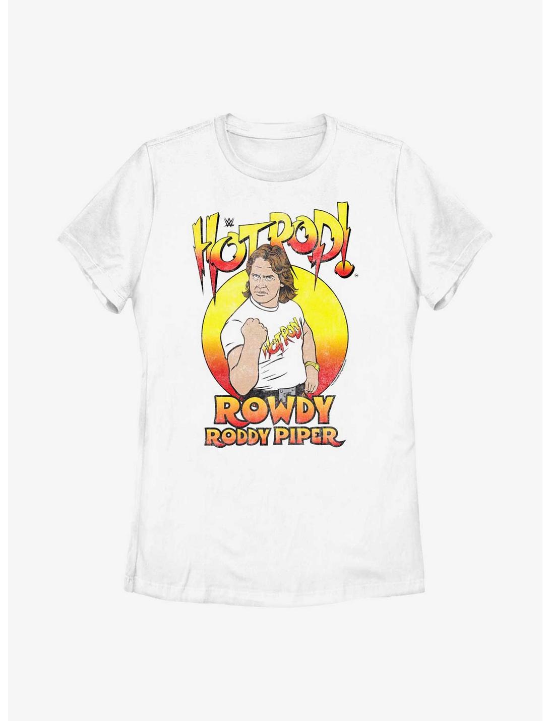 WWE Hot Rod! Rowdy Roddy Piper Retro Womens T-Shirt, WHITE, hi-res