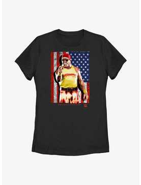 WWE Hulk Hogan American Flag Womens T-Shirt, , hi-res