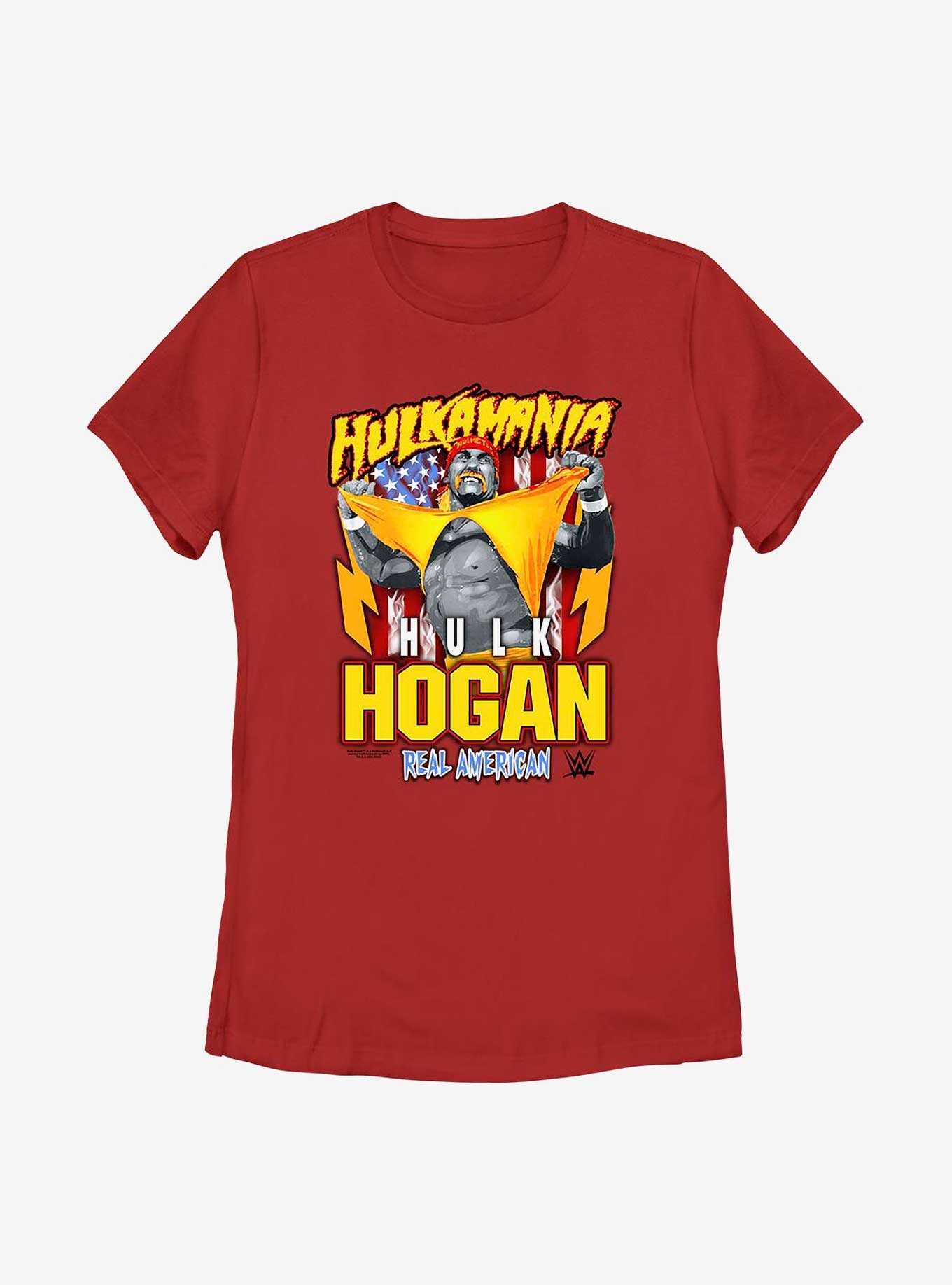 WWE Hulk Hogan Hulkamania Real American Womens T-Shirt, , hi-res