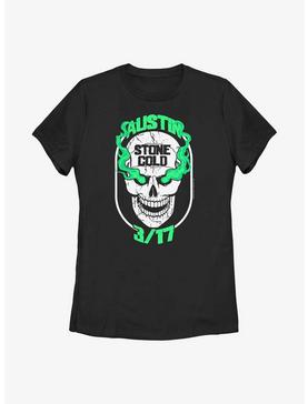 WWE Stone Cold Steve Austin Green Skull Womens T-Shirt, , hi-res
