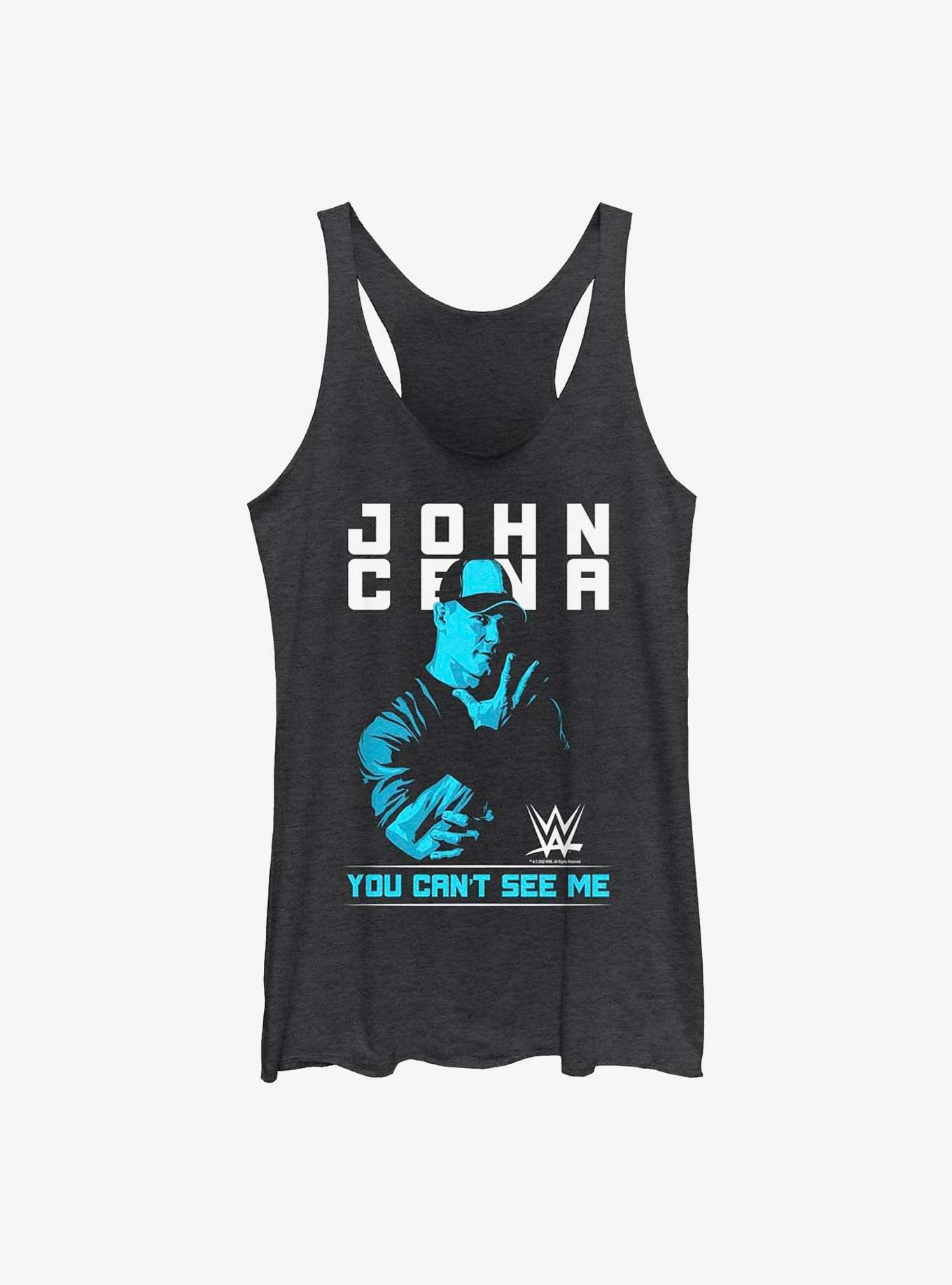 WWE John Cena You Can't See Me Womens Tank Top, BLK HTR, hi-res