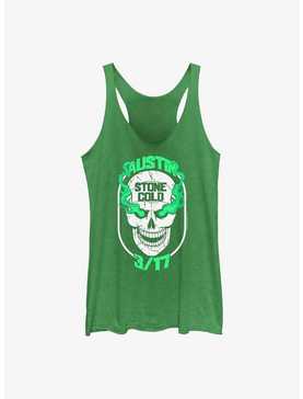 WWE Stone Cold Steve Austin Green Skull Womens Tank Top, , hi-res