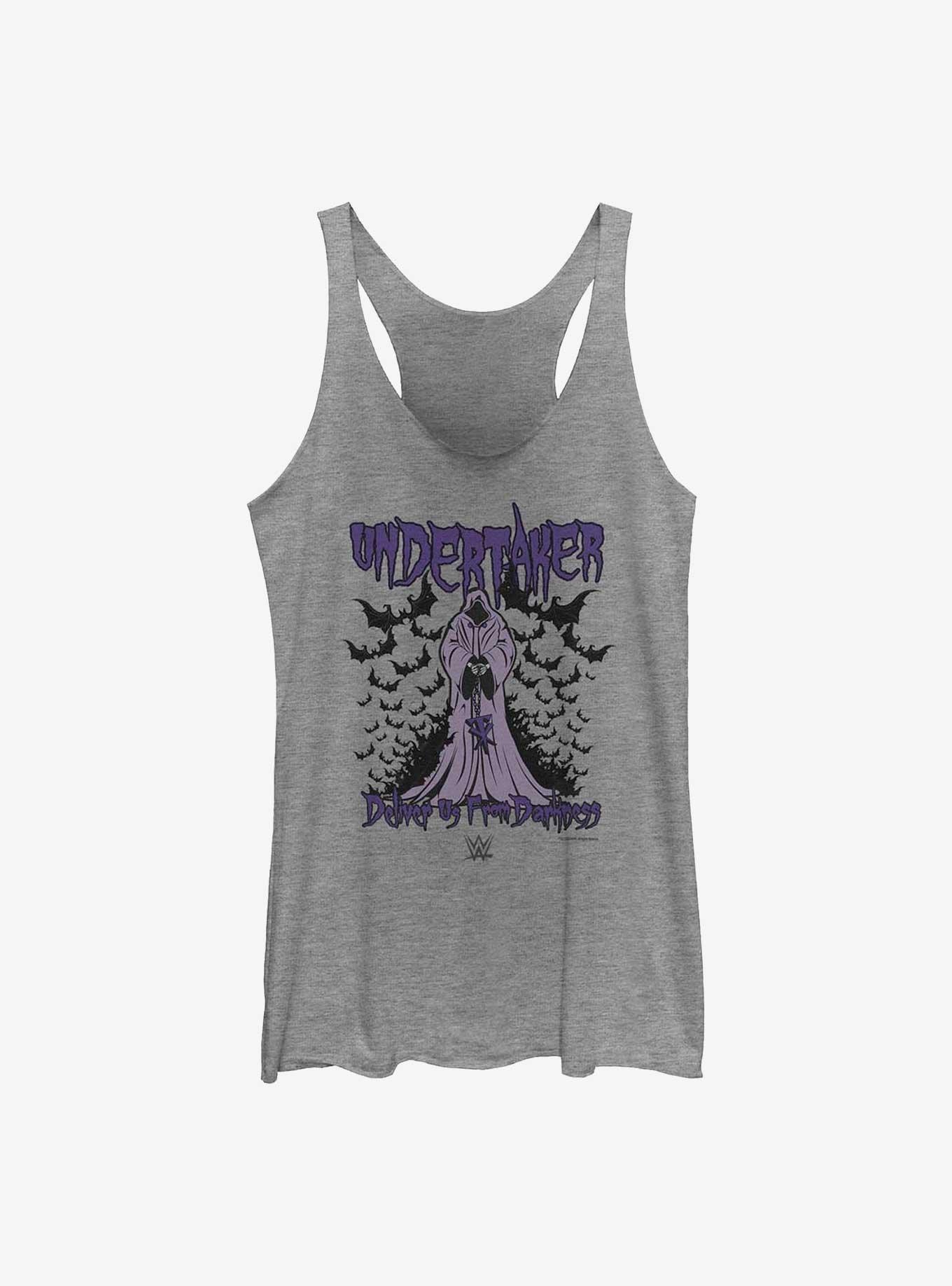 WWE The Undertaker Deliver Us From Darkness Womens Tank Top, GRAY HTR, hi-res