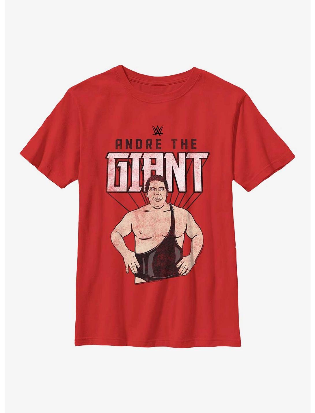 WWE Andre The Giant Portrait Youth T-Shirt, RED, hi-res