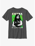 WWE Chyna Ninth Wonder Of The World Youth T-Shirt, CHAR HTR, hi-res