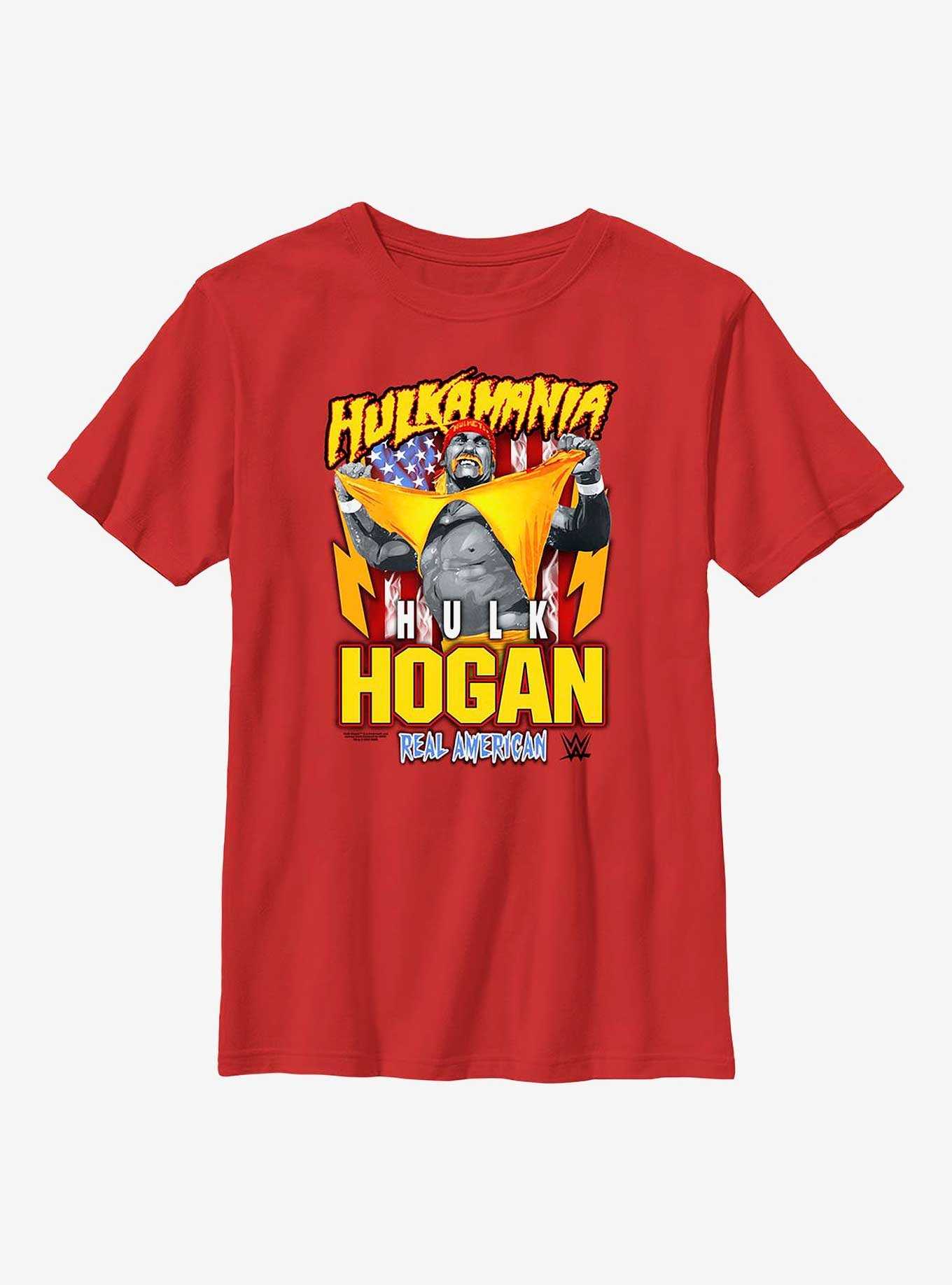 WWE Hulk Hogan Hulkamania Real American Youth T-Shirt, , hi-res