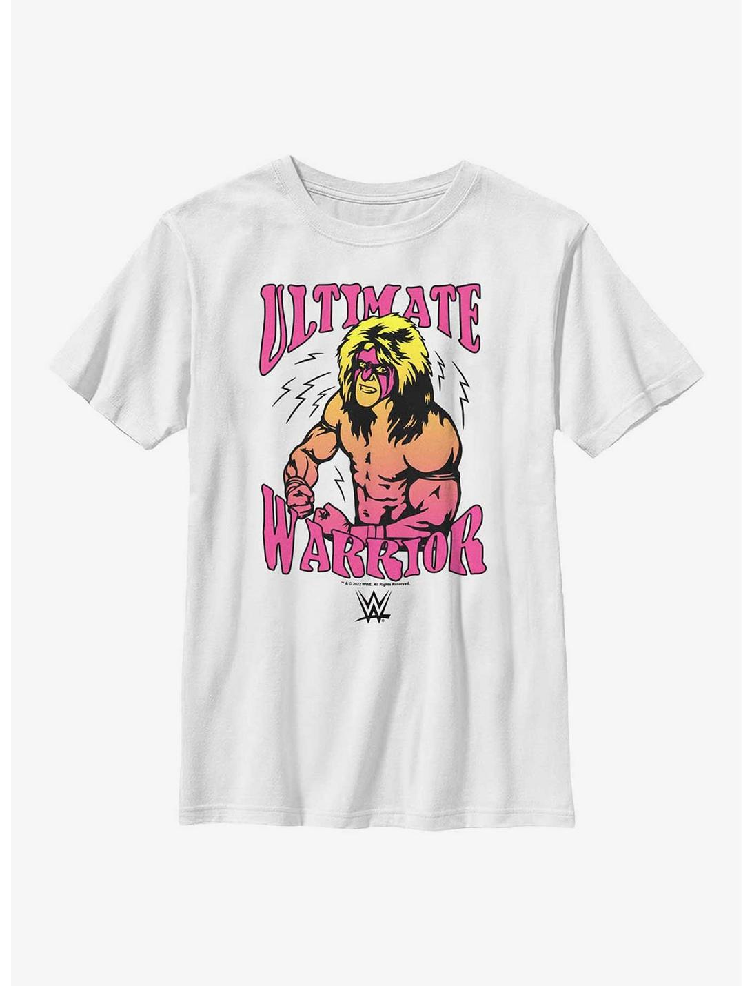 WWE Retro Ultimate Warrior Youth T-Shirt, WHITE, hi-res