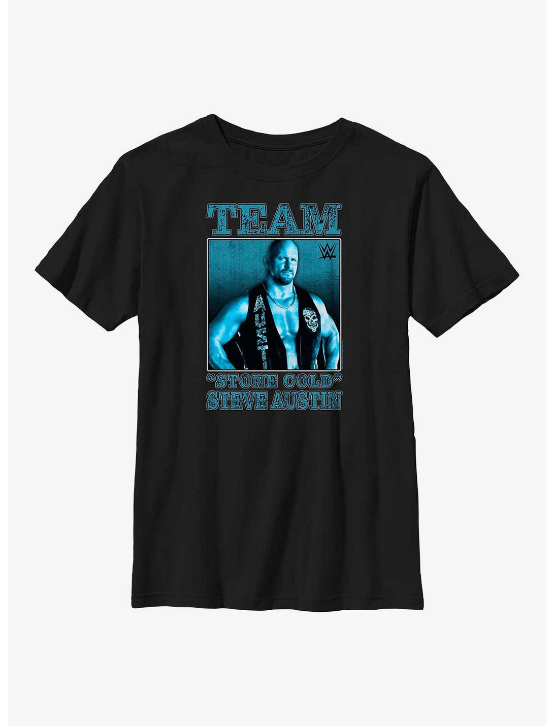 WWE Team Stone Cold Steve Austin Youth T-Shirt, BLACK, hi-res