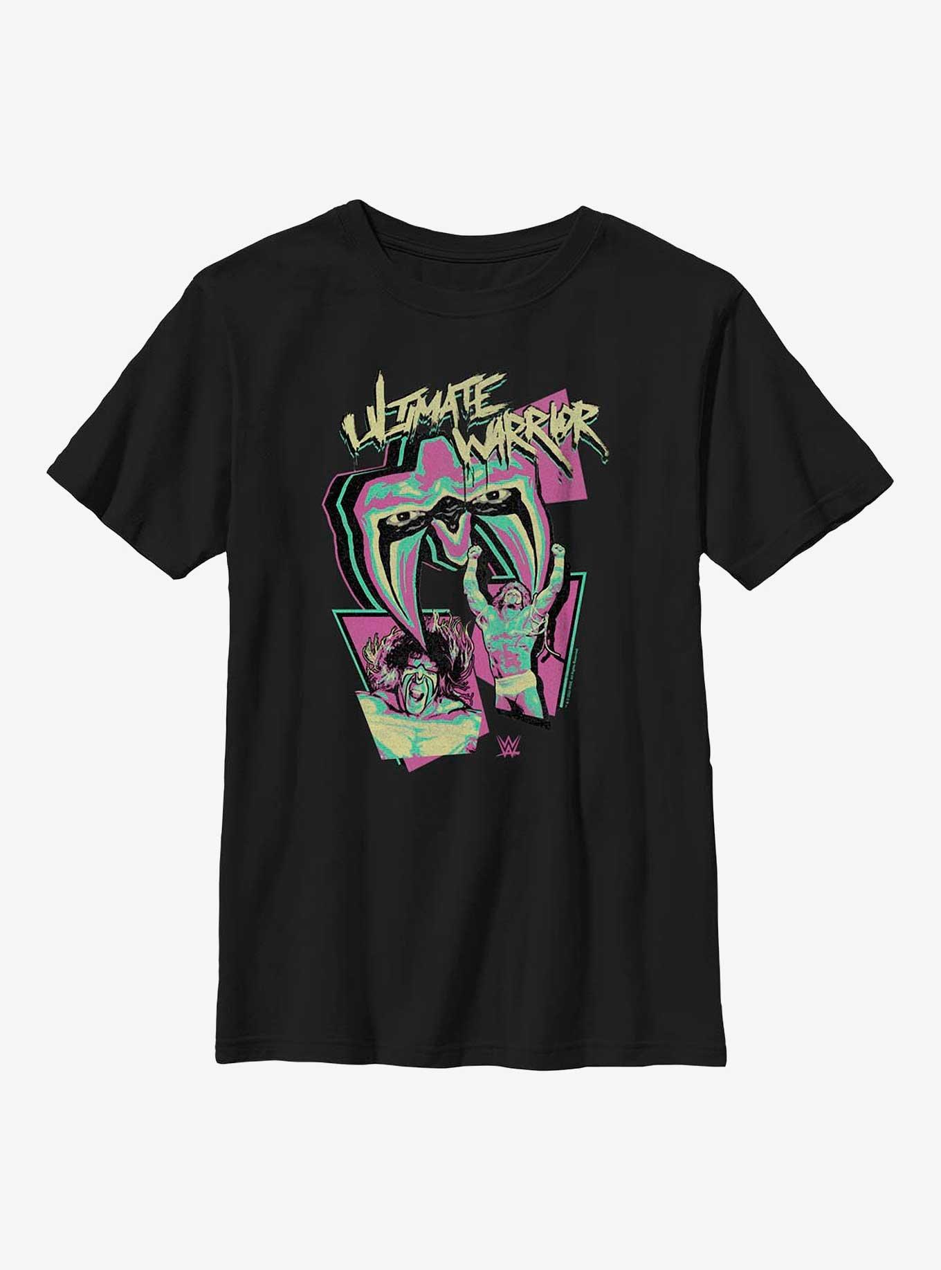 WWE Ultimate Warrior Retro Youth T-Shirt, BLACK, hi-res