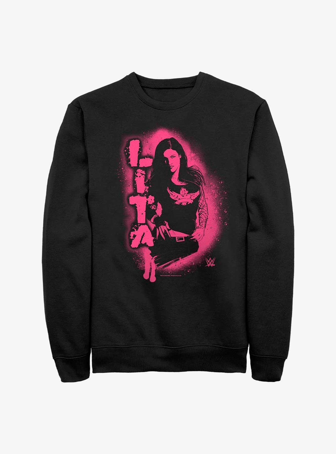 WWE Lita Stencil Portrait Sweatshirt, , hi-res