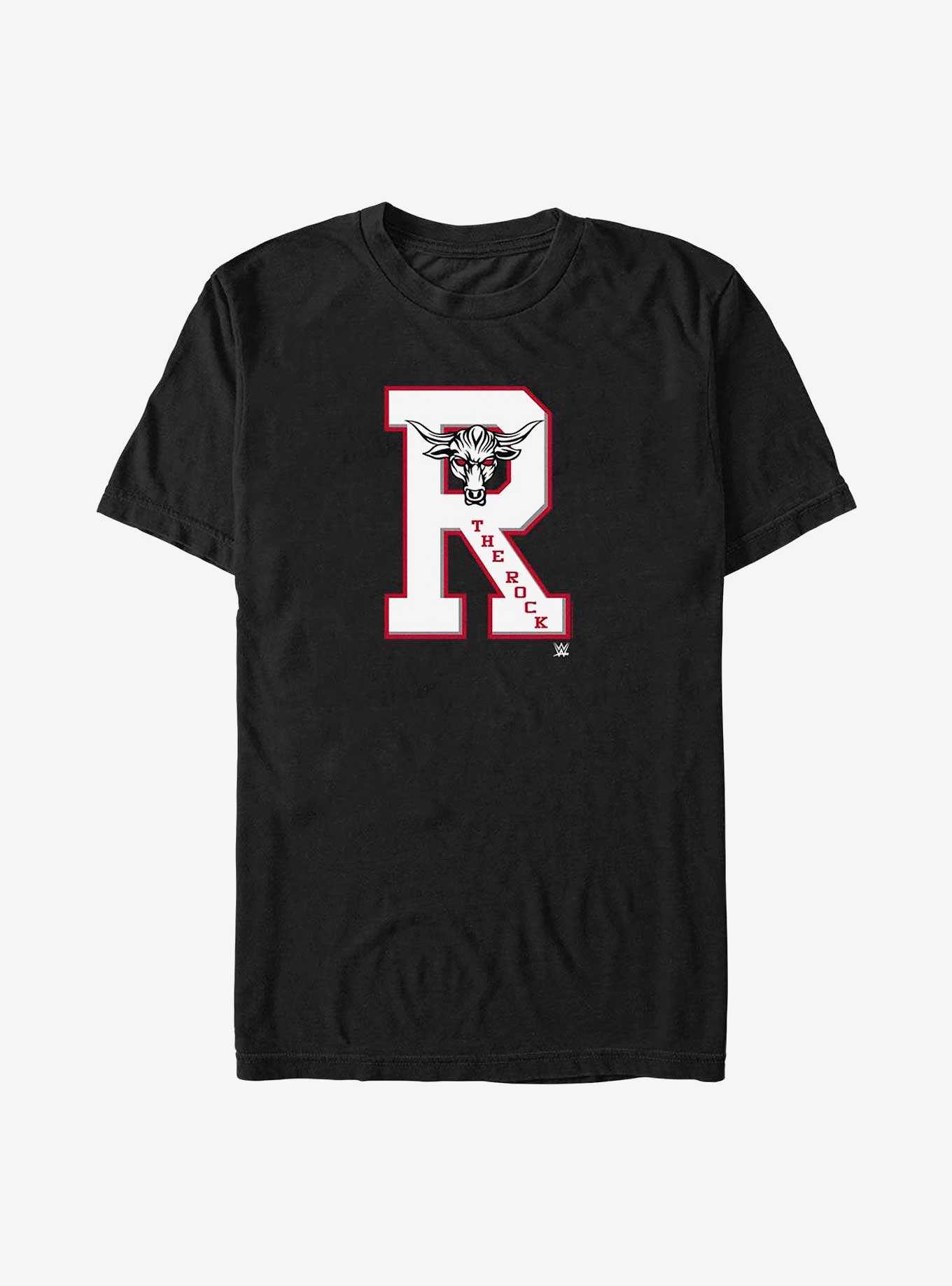 WWE The Rock Collegiate Letter T-Shirt, , hi-res
