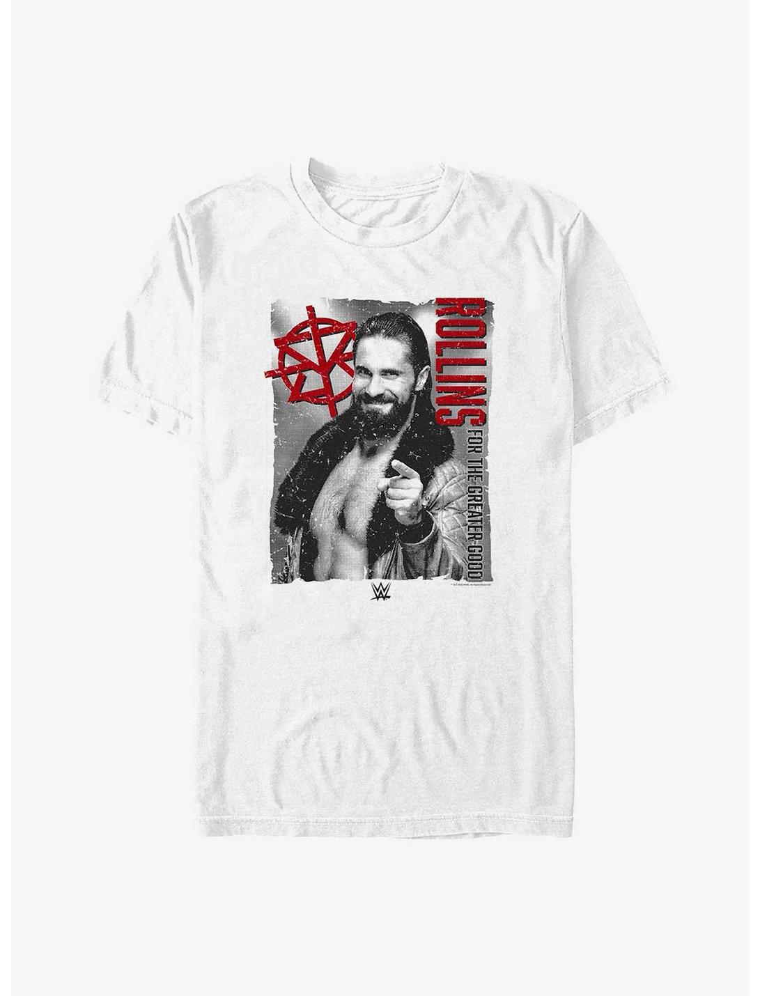 WWE Seth Rollins For The Greater Good T-Shirt, WHITE, hi-res