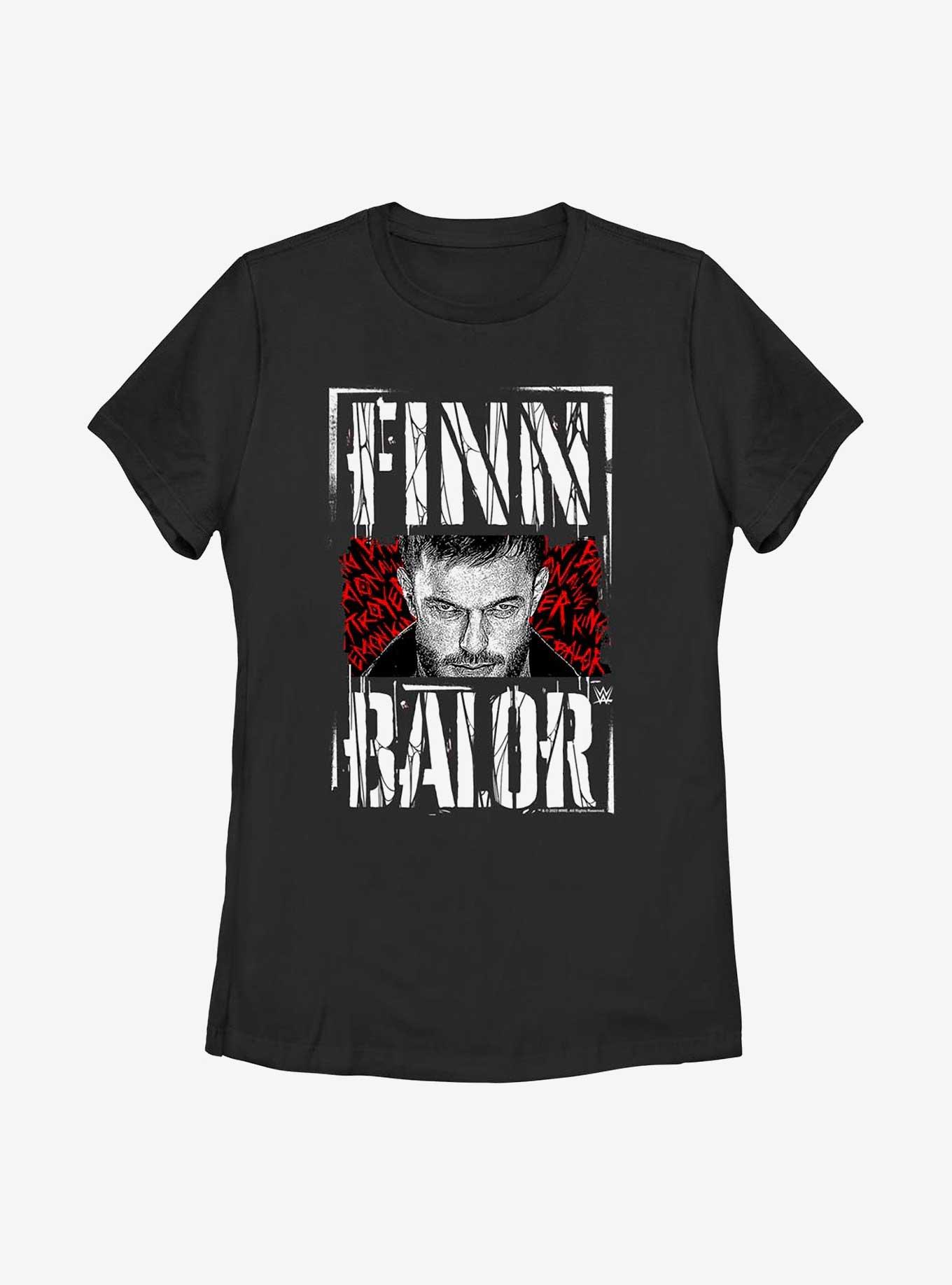 WWE Finn Balor Poster Womens T-Shirt, BLACK, hi-res