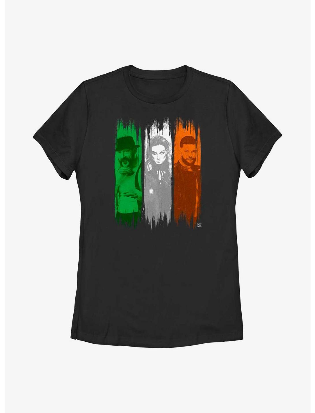 WWE Irish Superstars Sheamus, Becky Lynch, Finn Balor Womens T-Shirt, BLACK, hi-res